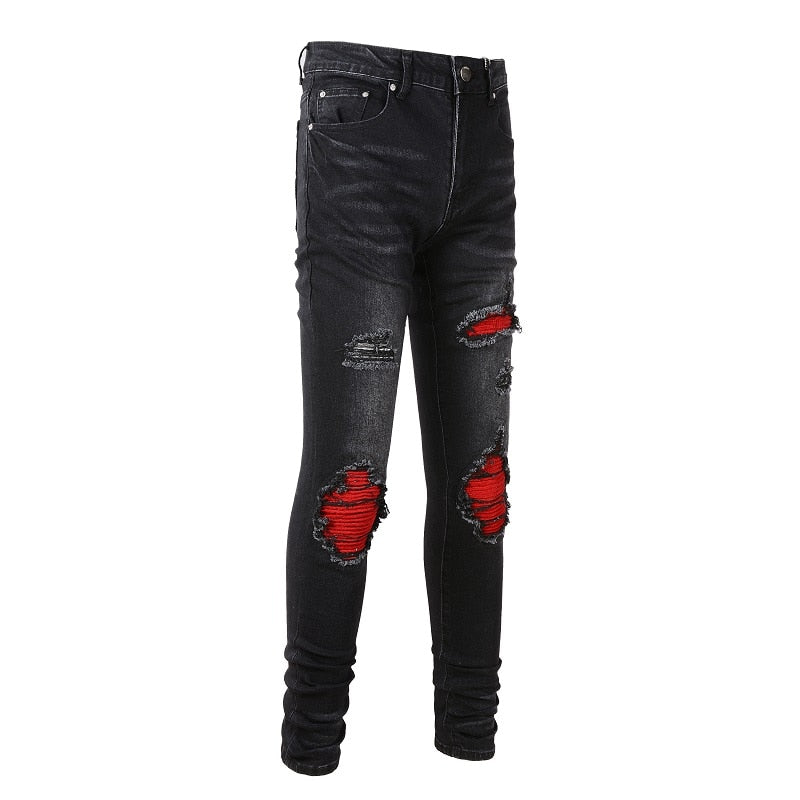 Red Rip Jean