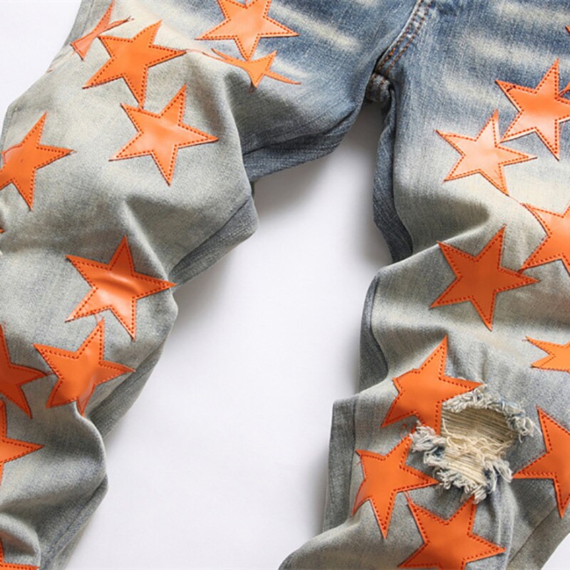 Orange Star Jean